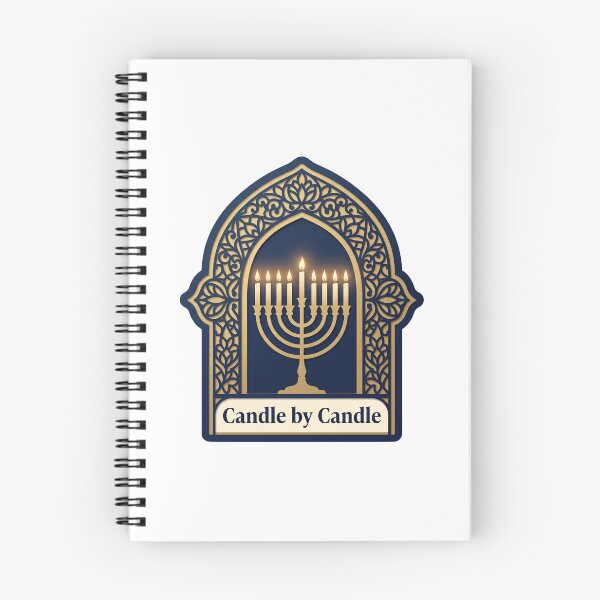 Item preview, Candle by Candle — Hanukkah Papercut Window Art designed and sold by TheCalmEdit.
