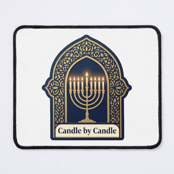 Item preview, Candle by Candle — Hanukkah Papercut Window Art designed and sold by TheCalmEdit.