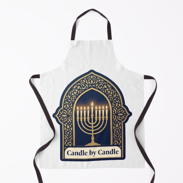 Item preview, Candle by Candle — Hanukkah Papercut Window Art designed and sold by TheCalmEdit.