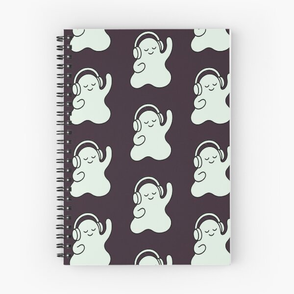 Item preview, Cute Vibing Music Ghost With Headphones designed and sold by creativerooney.