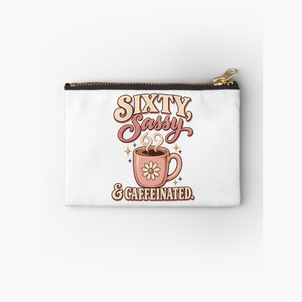 Item preview, Sixty Sassy & Caffeinated - Funny 60th Birthday Coffee designed and sold by BumbleBloom7.