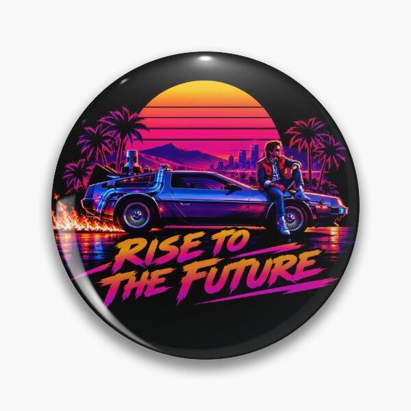 Item preview, Rise to the Future - 80s Synthwave Retro designed and sold by 80stuff.