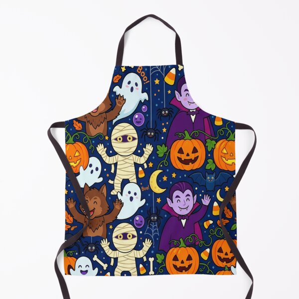 Artikelvorschau, Ein Halloween-Musterdesign im Cartoon-Stil entworfen und verkauft von Solomon-Ent-144.