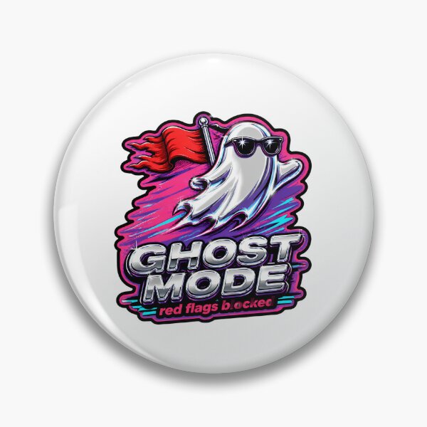 Item preview, ghost mode -red flag blocked  designed and sold by VYRON STUDIO.