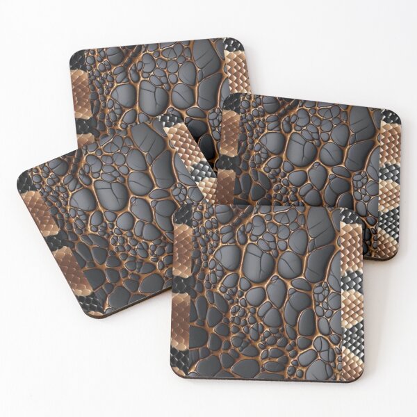 Item preview, Dark Metallic Cracked Pebble Pattern designed and sold by DKSH1234.