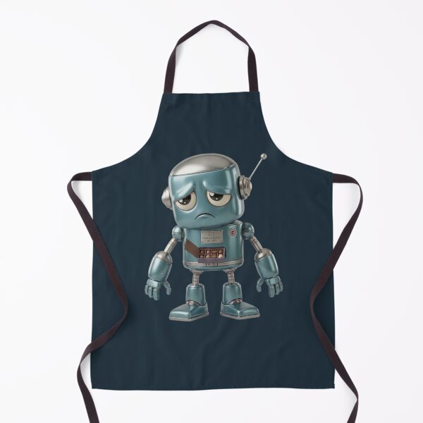 Item preview, Sad Luxury Robot 0001 | Cute Metallic Sci-Fi Character designed and sold by HO•Designs.