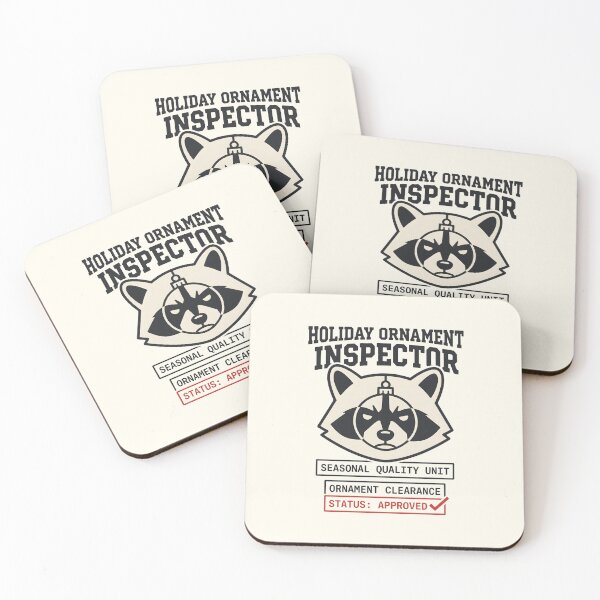 Item preview, Raccoon Holiday Ornament Inspector Funny Christmas Humor designed and sold by SplashTastic.