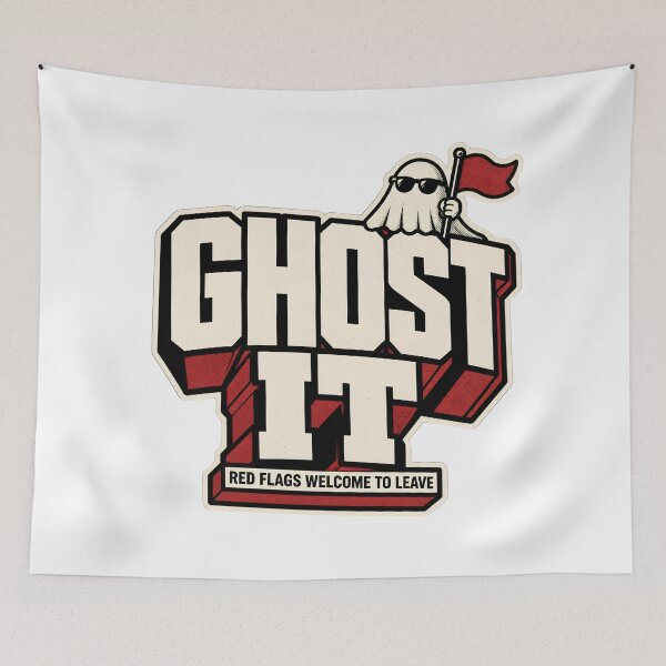 Artikelvorschau, Geist die rote Flagge entworfen und verkauft von VYRON STUDIO.