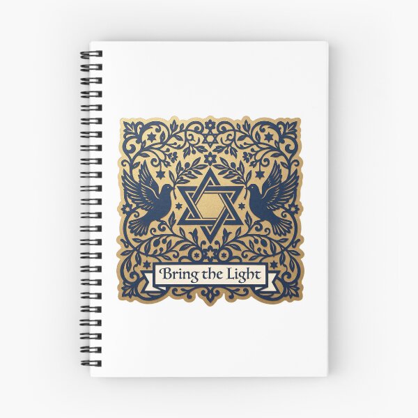 Item preview, Bring the Light — Hanukkah Star of David Doves designed and sold by TheCalmEdit.