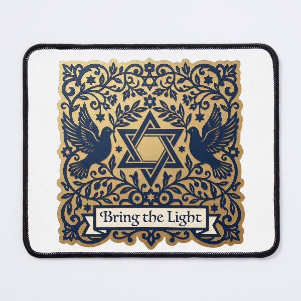 Item preview, Bring the Light — Hanukkah Star of David Doves designed and sold by TheCalmEdit.