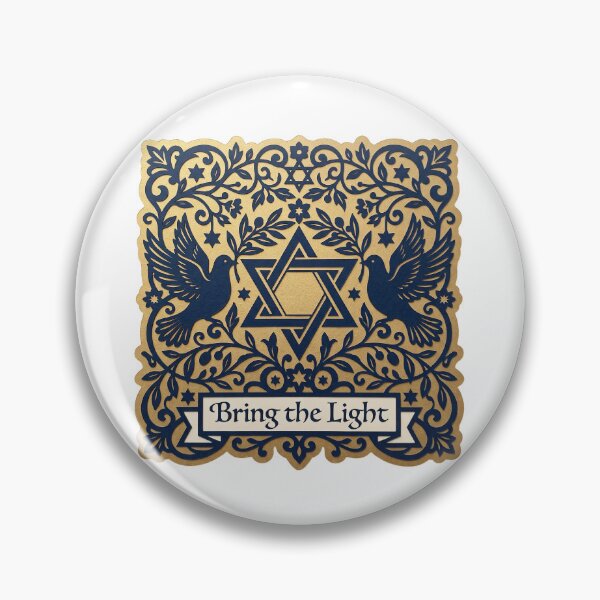 Item preview, Bring the Light — Hanukkah Star of David Doves designed and sold by TheCalmEdit.