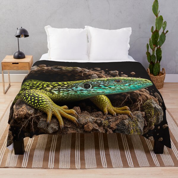 Item preview, Green Lizard Peeking from a Rocky Hideaway designed and sold by Medve Photography & Design.