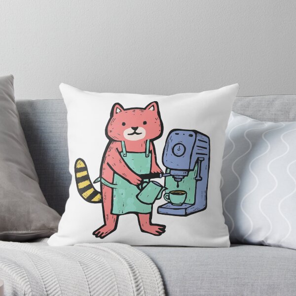 Item preview, Barista Red Panda Pulling a Shot designed and sold by BysonDesigns.
