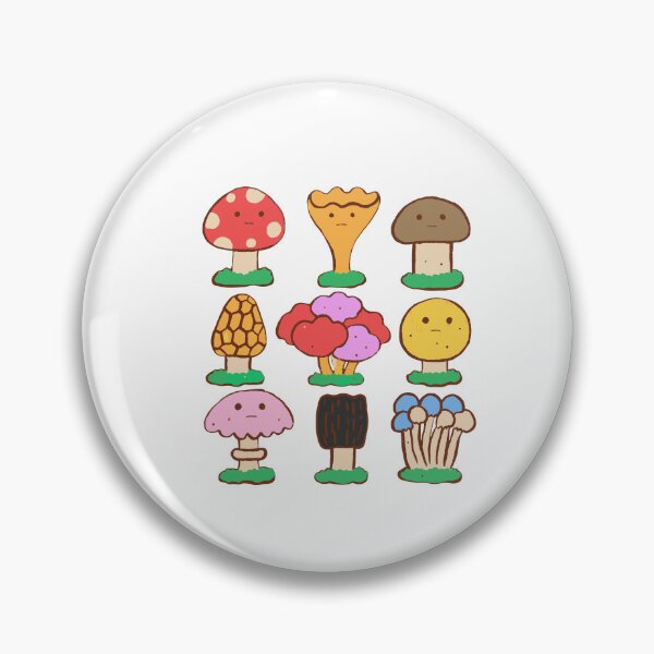Item preview, Mushroom Sticker Pack - Nine Species With Faces designed and sold by BysonDesigns.