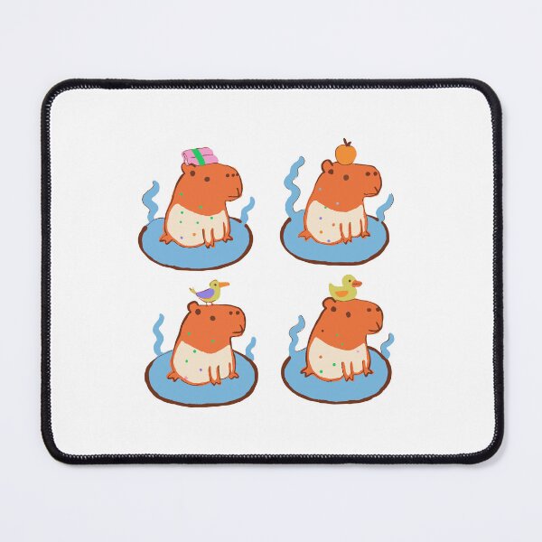 Item preview, Hot Spring Capybara Sticker Pack - Four Bathing Capys designed and sold by BysonDesigns.