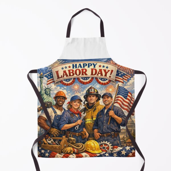 Item preview, Happy Labor Day Patriotic American Workers designed and sold by Nela-&-Lena.