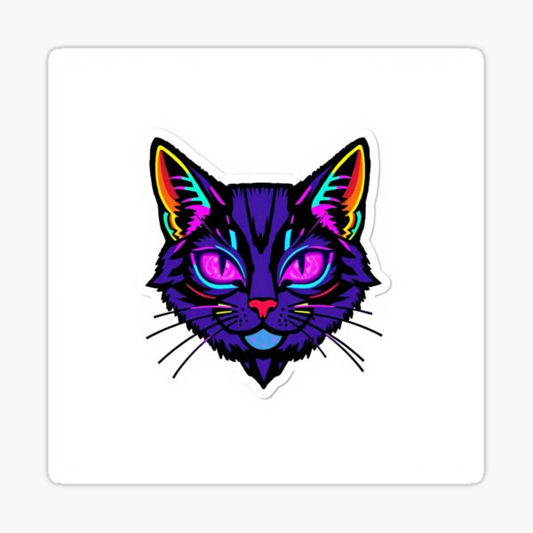 Item preview, Neon Cyber Cat designed and sold by One More Run.