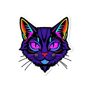 Vorschaubild zum Design Neon Cyber Cat von One More Run