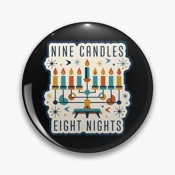 Item preview, Mid Century Hanukkah — Nine Candles Eight Nights designed and sold by TheCalmEdit.