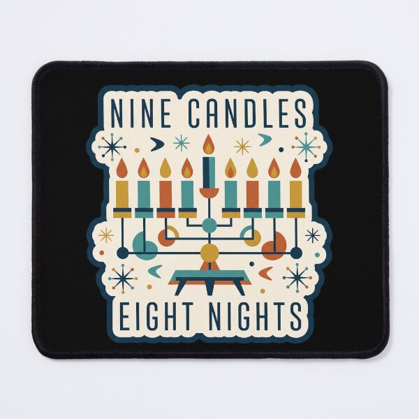 Item preview, Mid Century Hanukkah — Nine Candles Eight Nights designed and sold by TheCalmEdit.