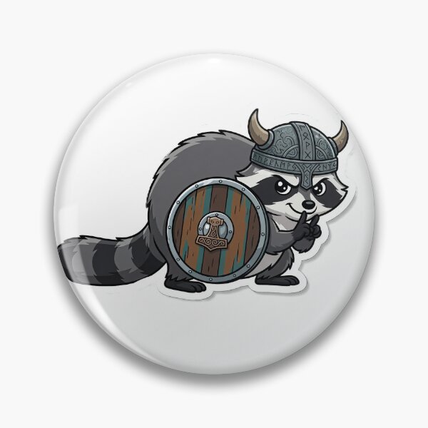 Item preview, Viking Raccoon Trash Panda Nordic Warrior designed and sold by ValhallaHub.