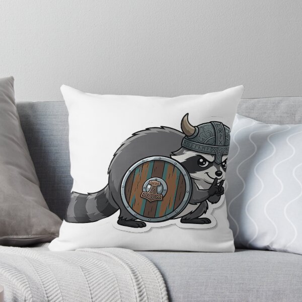Item preview, Viking Raccoon Trash Panda Nordic Warrior designed and sold by ValhallaHub.