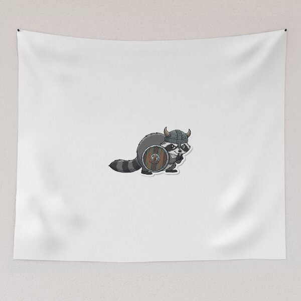 Item preview, Viking Raccoon Trash Panda Nordic Warrior designed and sold by ValhallaHub.