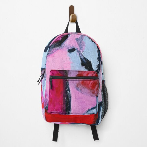 Item preview, Playful Expressive Abstract Painting Pink, Red,  Blue Hues - 833 designed and sold by NathalieLeRiche.