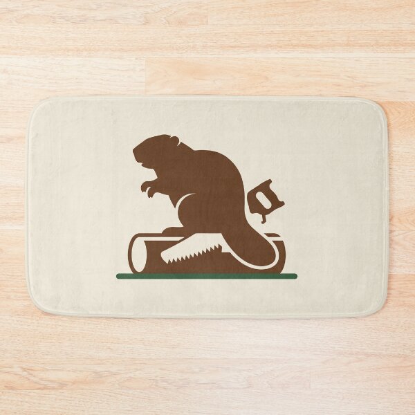 Item preview, Beaver Woodworking Hand Saw Silhouette Woodworker Art designed and sold by SplashTastic.