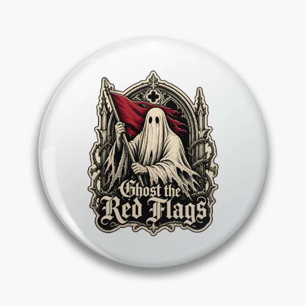 Item preview, ghost the red flag  designed and sold by VYRON STUDIO.