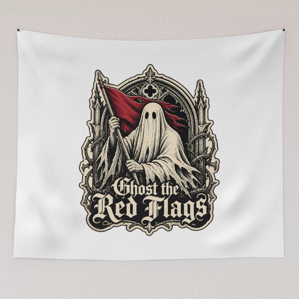 Artikelvorschau, Geist die rote Flagge entworfen und verkauft von VYRON STUDIO.