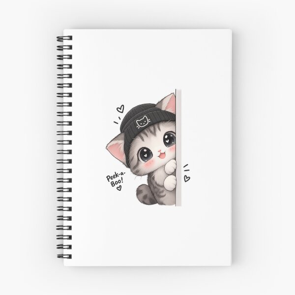 Item preview, Peek-a-Boo Cute Chibi Cat – Kawaii Kitten designed and sold by 9ns-spo.
