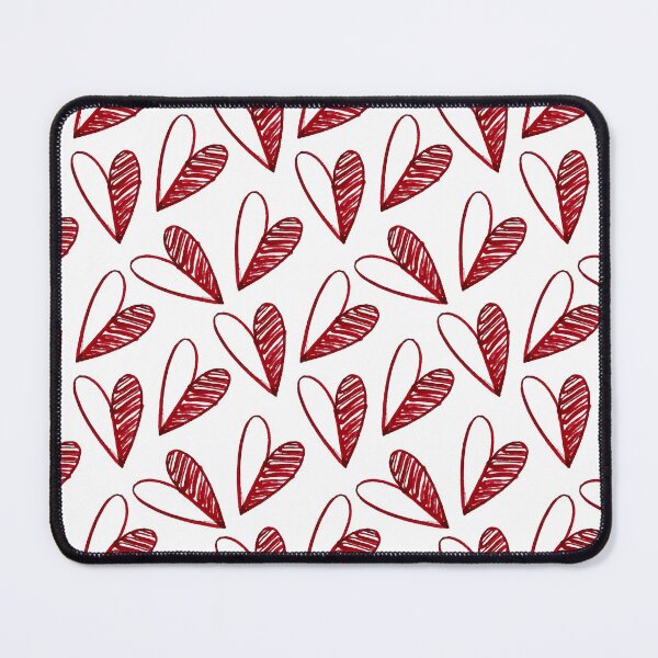 Item preview, Red Hand Drawn Hearts Seamless Pattern Background designed and sold by quickkdesign.