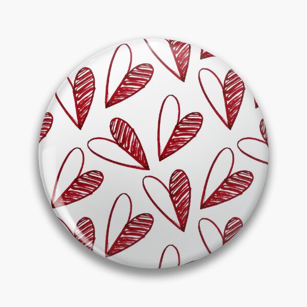 Item preview, Red Hand Drawn Hearts Seamless Pattern Background designed and sold by quickkdesign.