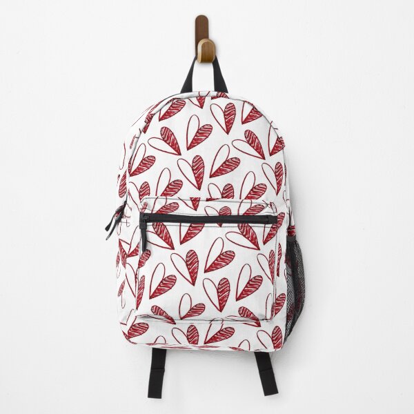 Item preview, Red Hand Drawn Hearts Seamless Pattern Background designed and sold by quickkdesign.