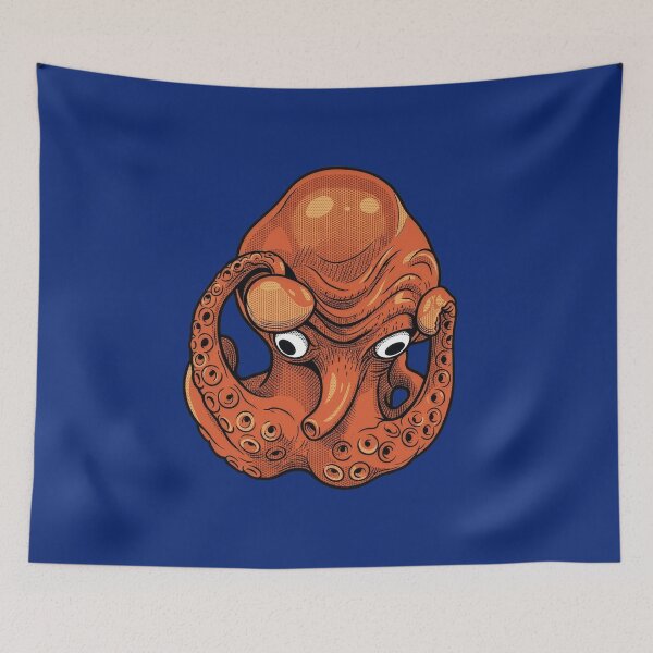 Item preview, Pop Art Orange Octopus Retro Comic Graphic designed and sold by Terry Bain.