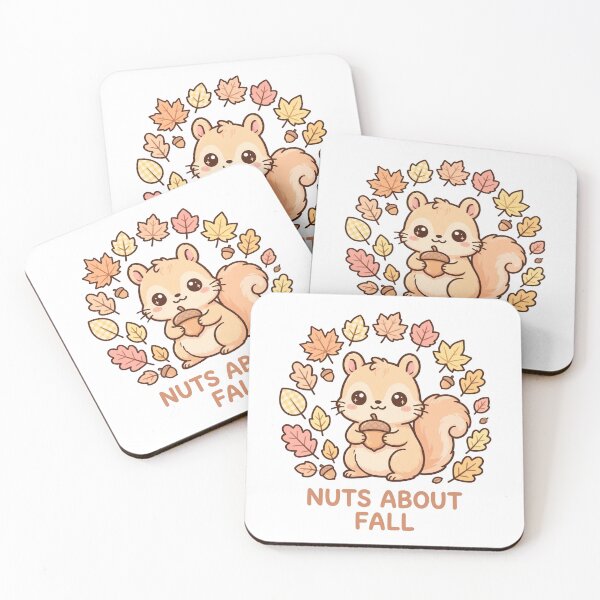 Item preview, Nuts About Fall - Cute Squirrel Autumn Pun designed and sold by Visual Dept..