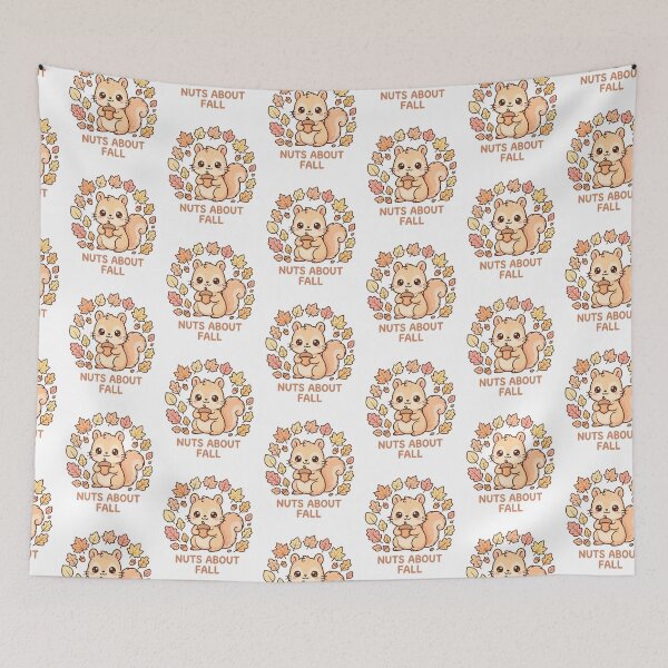 Item preview, Nuts About Fall - Cute Squirrel Autumn Pun designed and sold by Visual Dept..