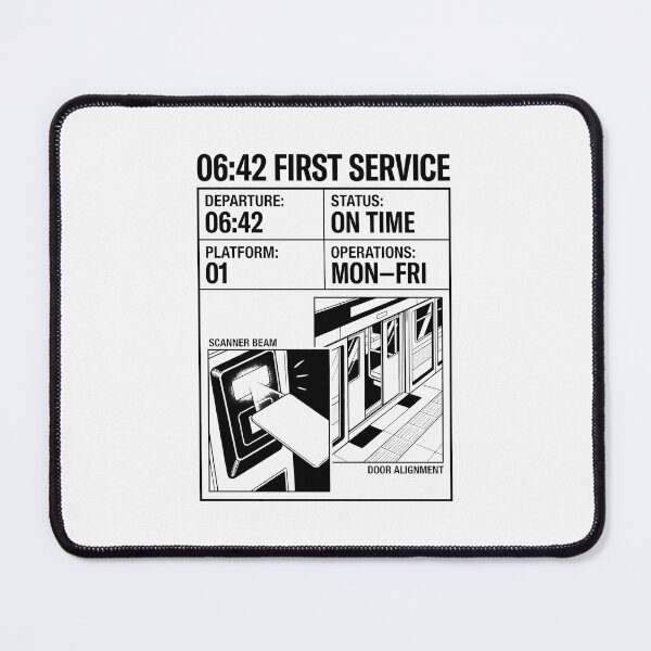 Item preview, First Service Subway Transit Schedule Line Art Graphic designed and sold by SplashTastic.