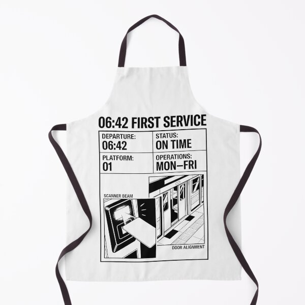 Item preview, First Service Subway Transit Schedule Line Art Graphic designed and sold by SplashTastic.
