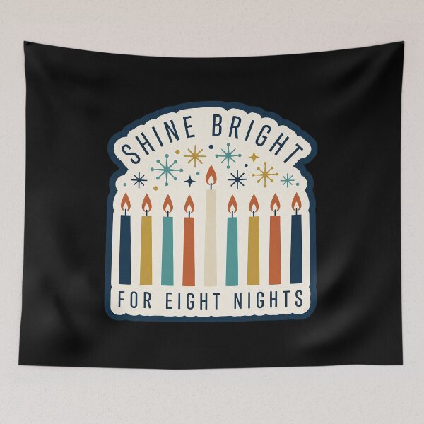 Item preview, Hanukkah Candles — Shine Bright for Eight Nights designed and sold by TheCalmEdit.