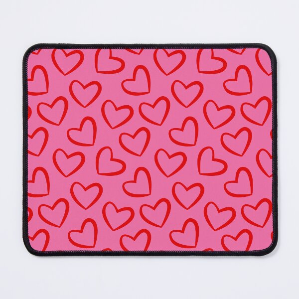 Item preview, Red Heart Outlines Pink Seamless Pattern designed and sold by quickkdesign.