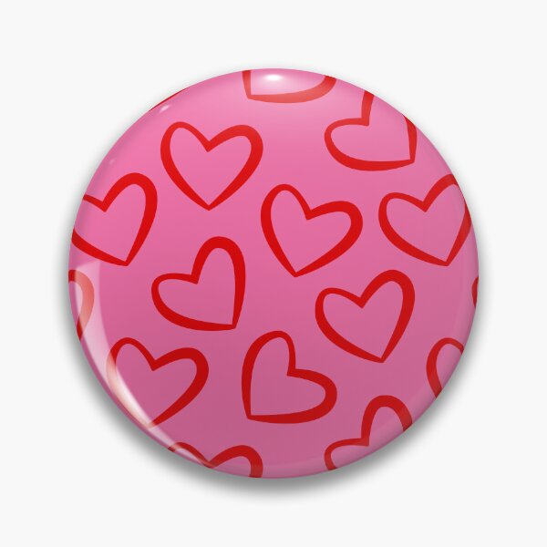 Item preview, Red Heart Outlines Pink Seamless Pattern designed and sold by quickkdesign.