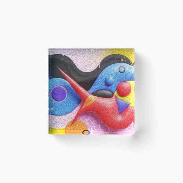 Item preview, liquid drawing colorful geometric abstract design designed and sold by SmashingDeals.