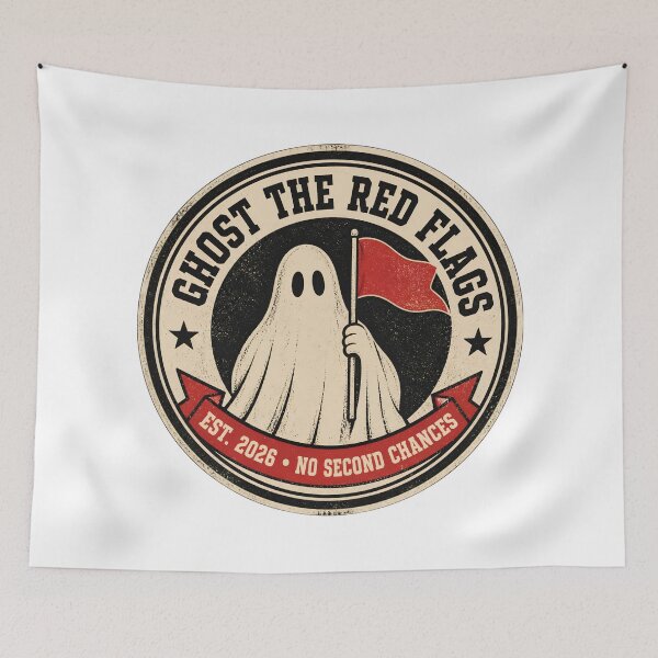 Item preview, ghost the red flag designed and sold by VYRON STUDIO.