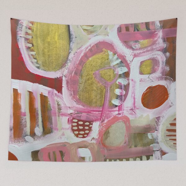 Item preview, Organic Abstract Shapes, gold, pink, brown, olive - 821 designed and sold by NathalieLeRiche.