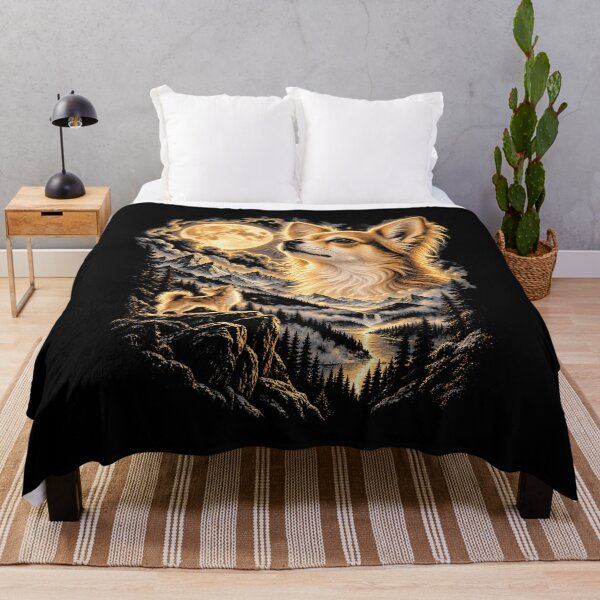 Item preview, Long Haired Chihuahua Under a Golden Moon designed and sold by VioletNance.