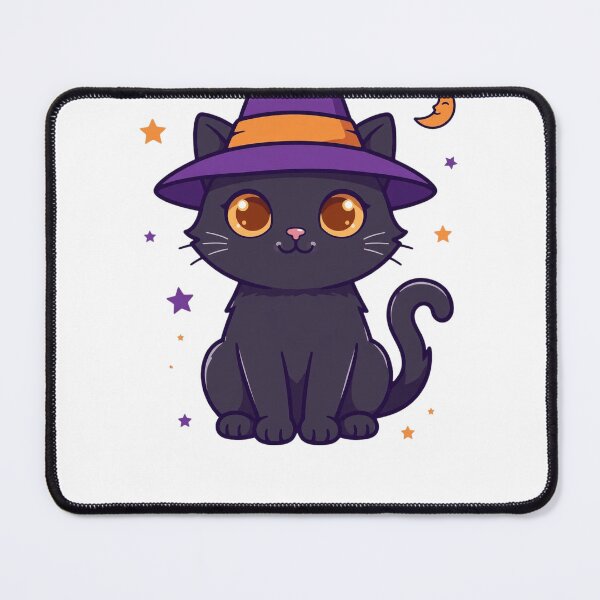 Item preview, Witchy Vibes Black Cat Halloween T-Shirt designed and sold by Wonderland Graphics.