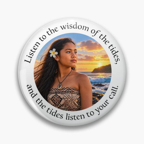 Item preview, Polynesian Nature Proverb - Listen to the wisdom of the tides | Pacific Art designed and sold by ShakaLife.org.