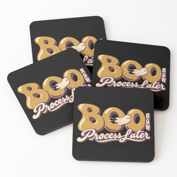 Item preview, Boo Now Process Later Retro Halloween Ghost Tee designed and sold by PhylonBoxx.